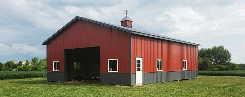 Beautiful 36'x45x12 Charcoal and Red really makes a statement!
